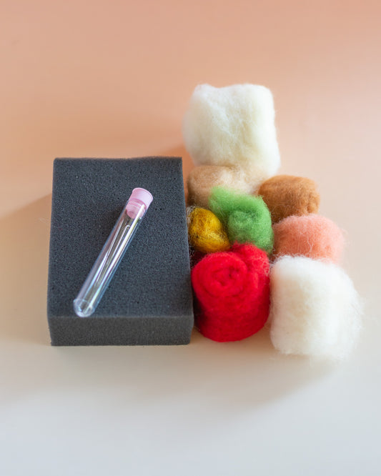 Mushroom Cottage Needle Felting Kit