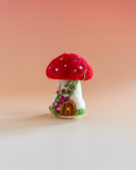 Mushroom Cottage Needle Felting Kit