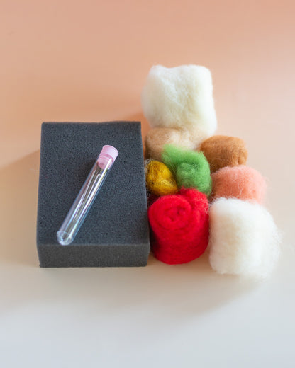 Mushroom Cottage Needle Felting Kit